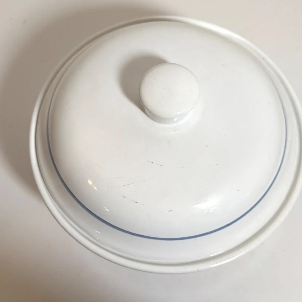 Vtg Treasure Craft Auntie Em Collection Casserole Dish with Lid  Birds Cottage